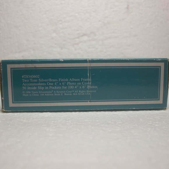 Vintage Towle Silversmiths Two Tone Silver/Brass Finish Album Frame - Picture 2 of 6
